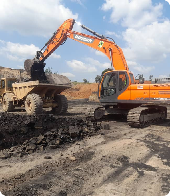 Coal tenements and mining site